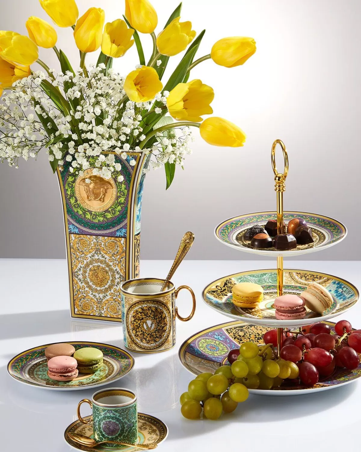 Versace Assiette Barocco Mosaic 17 Cm