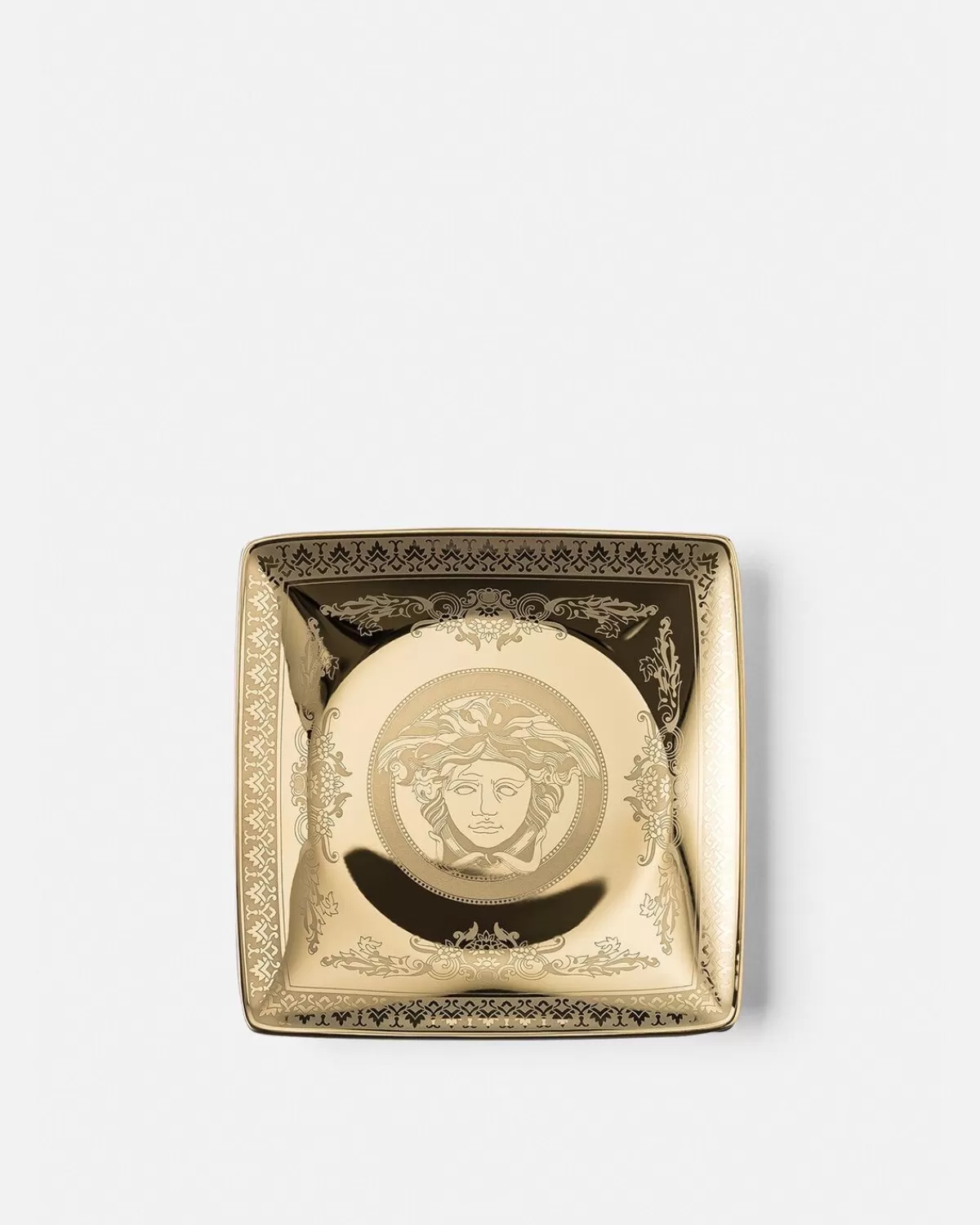 Versace Assiette Carree Medusa 11,5 Cm