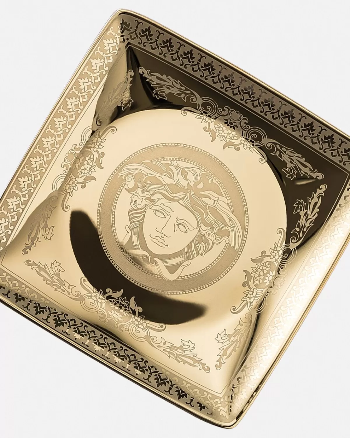 Versace Assiette Carree Medusa 11,5 Cm