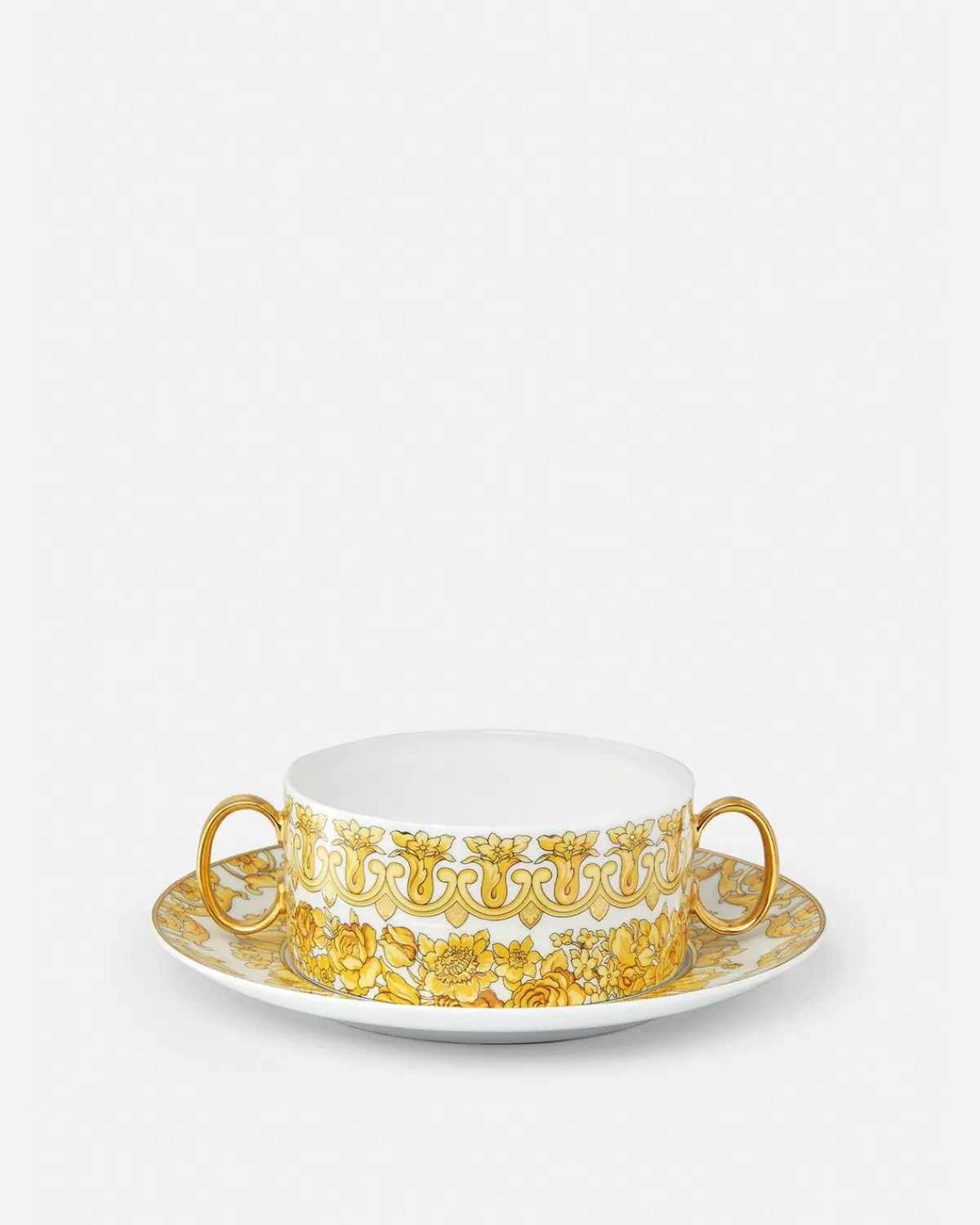 Versace Assiette Creuse Et Soucoupe Medusa Rhapsody