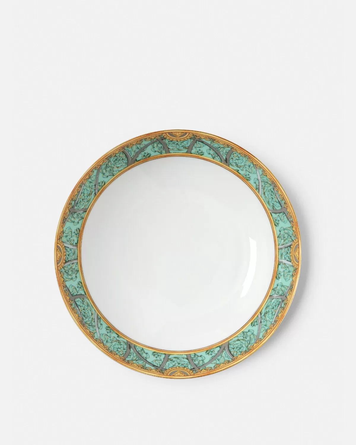 Versace Assiette Creuse Scala Del Palazzo Verde 22 Cm