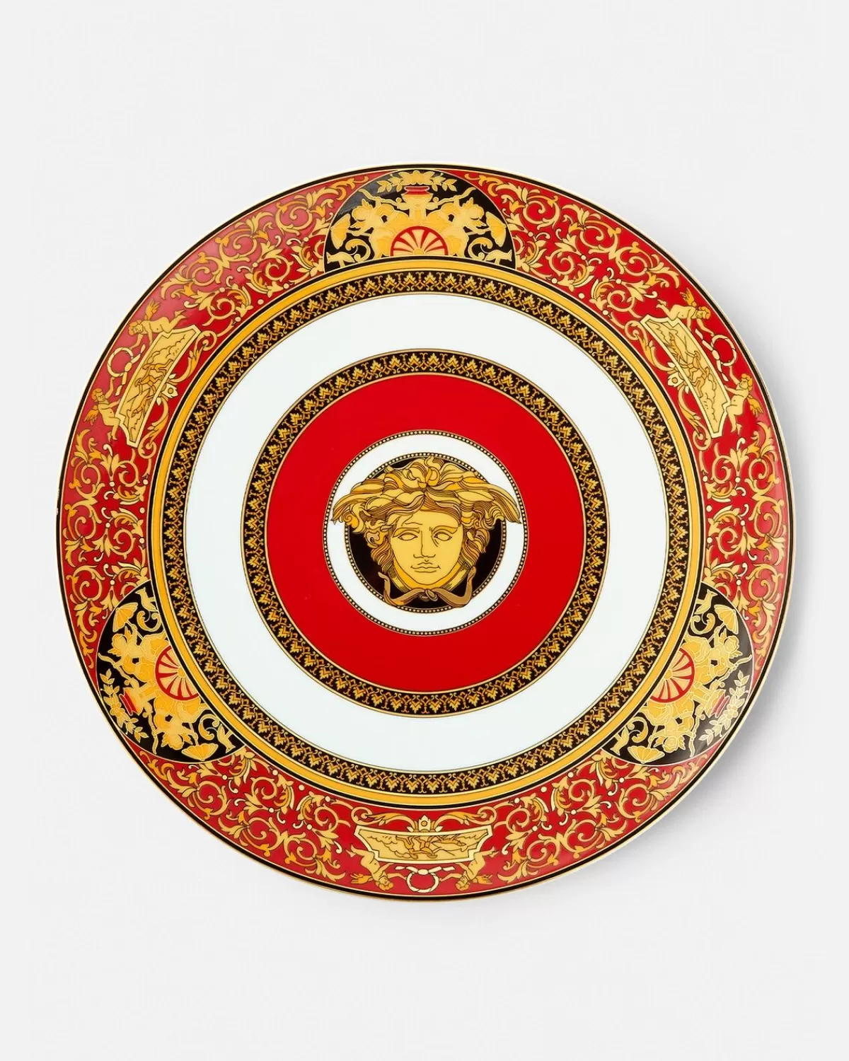 Versace Assiette De Presentation Medusa Red 33 Cm