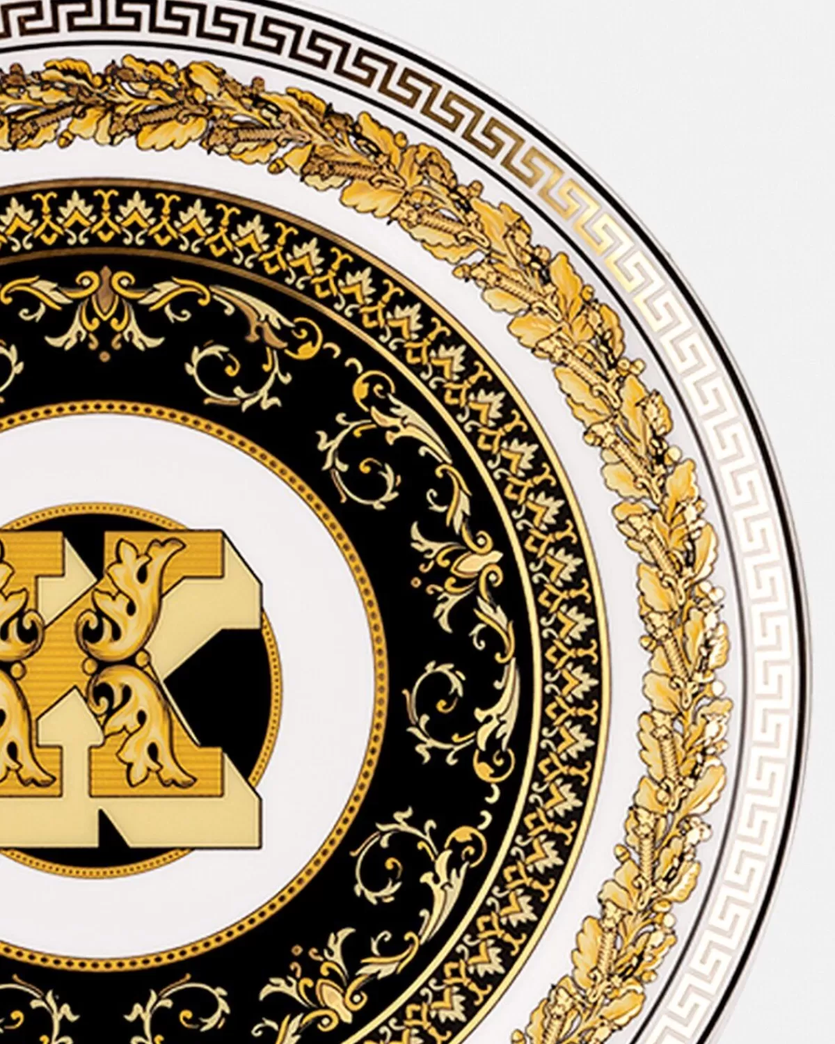 Versace Assiette K Virtus Alphabet 17 Cm