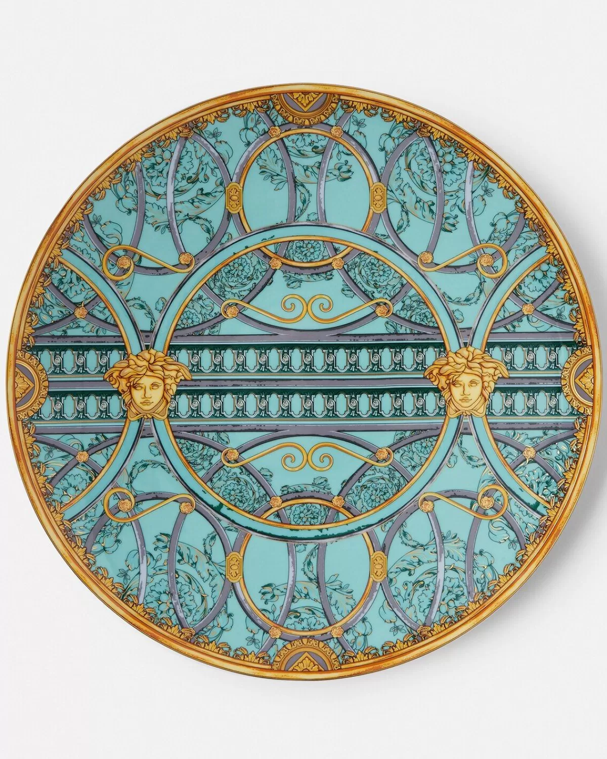 Versace Assiette Scala Del Palazzo Verde 33 Cm