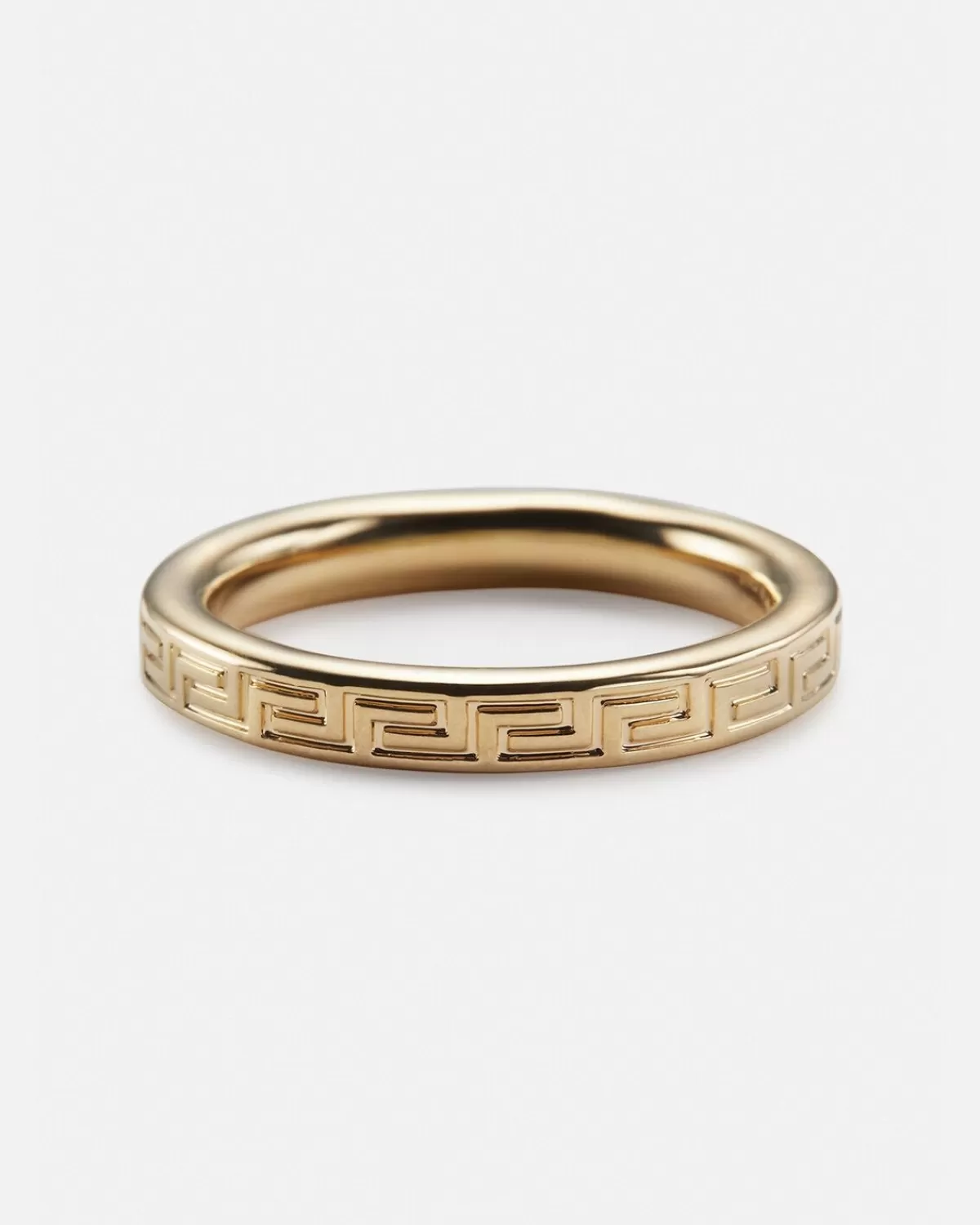 Homme Versace Bague Greek Key Gravee