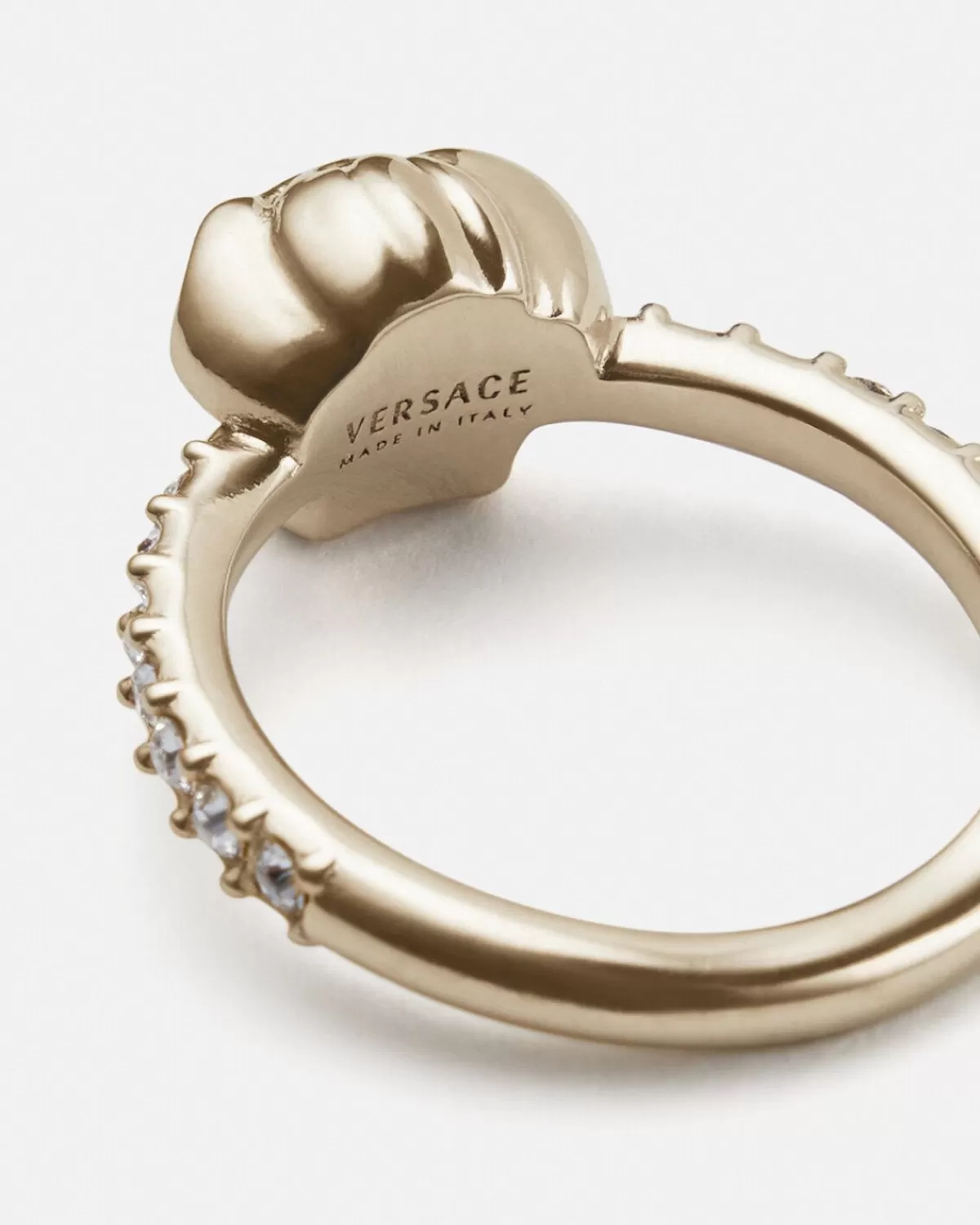 Femme Versace Bague La Medusa Nee De Cristaux