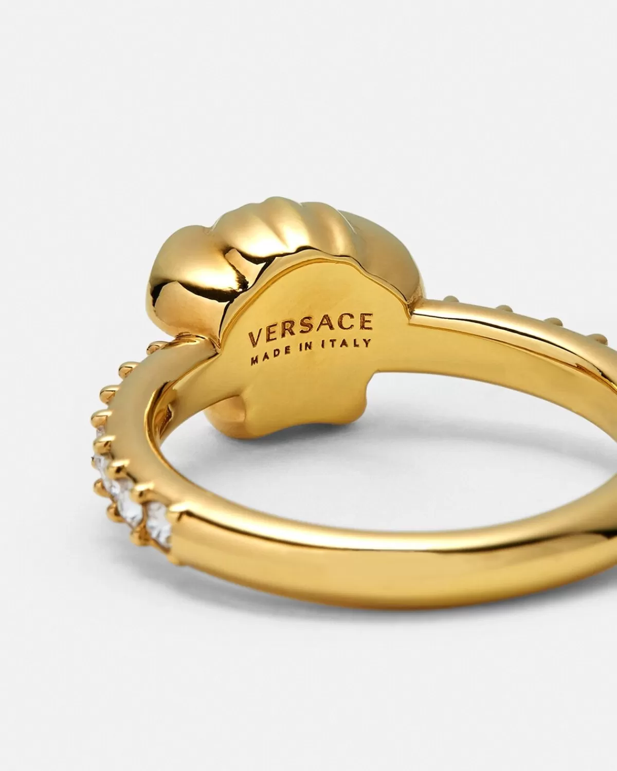 Femme Versace Bague La Medusa Nee De Cristaux