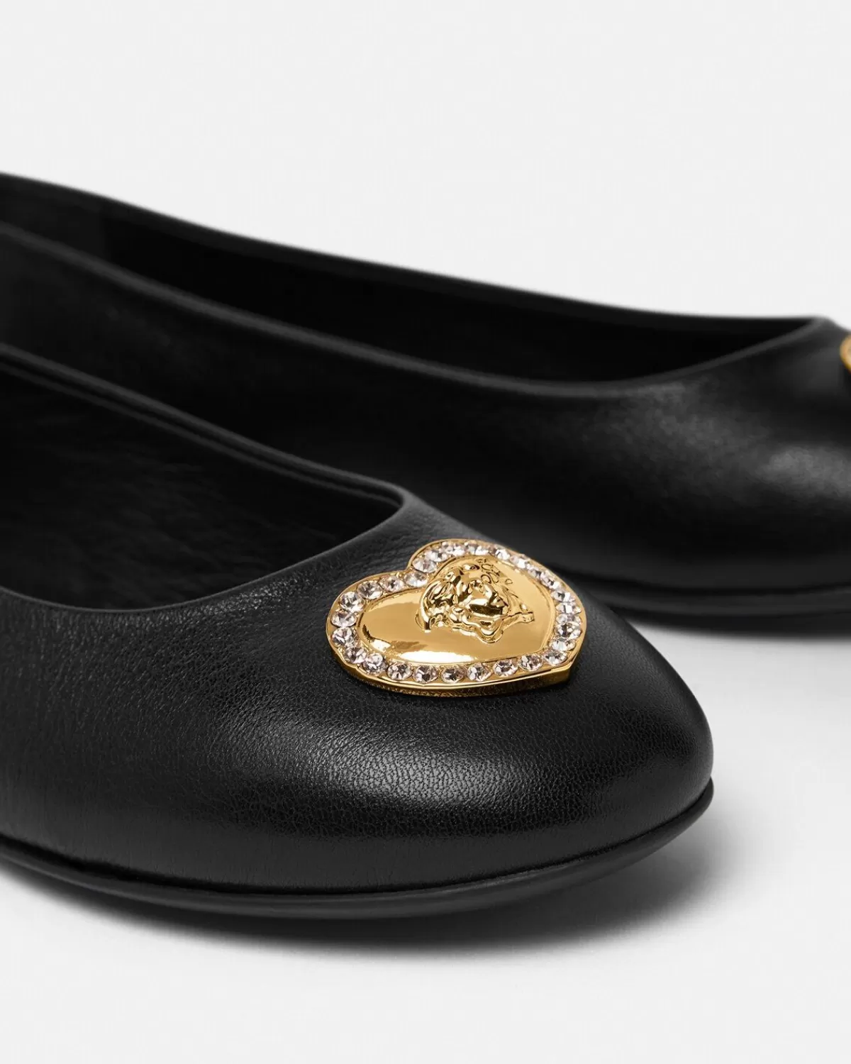 Enfant Versace Ballerines Avec Coeur A Cristaux Medusa Kids