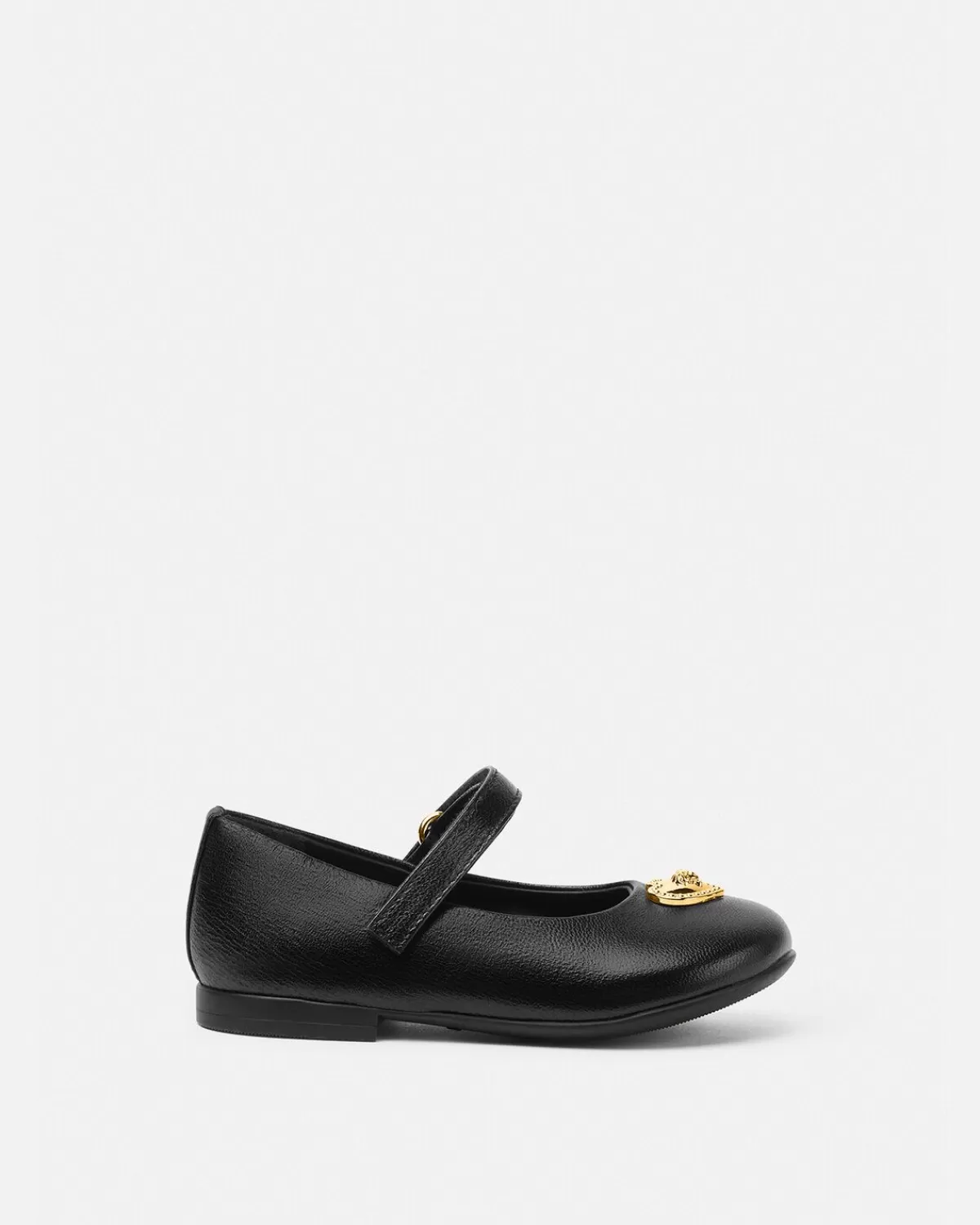 Enfant Versace Ballerines Medusa Baby Coeur En Cuir