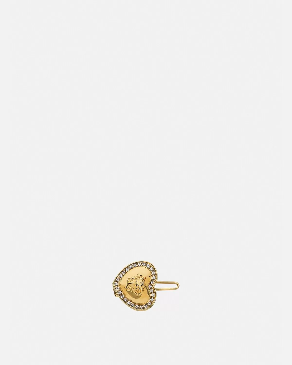 Enfant Versace Barrette A Cheveux Coeur Medusa Kids