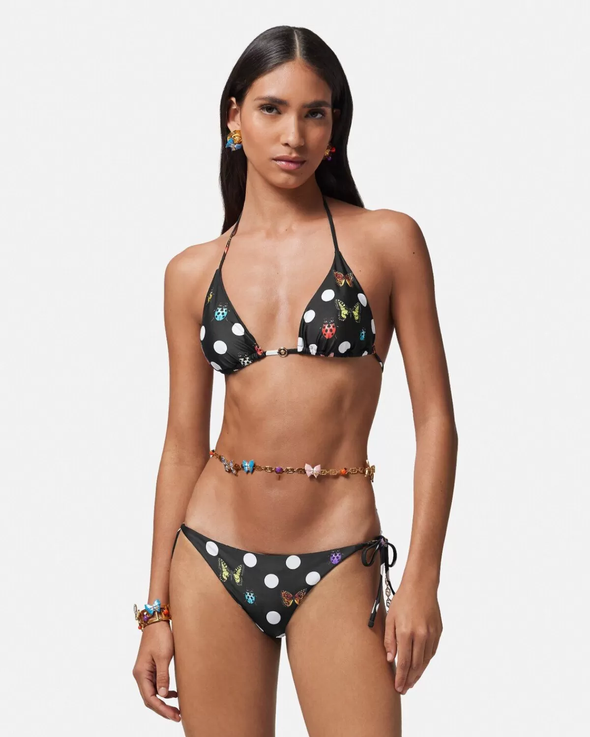 Femme Versace Bas De Bikini A Papillons