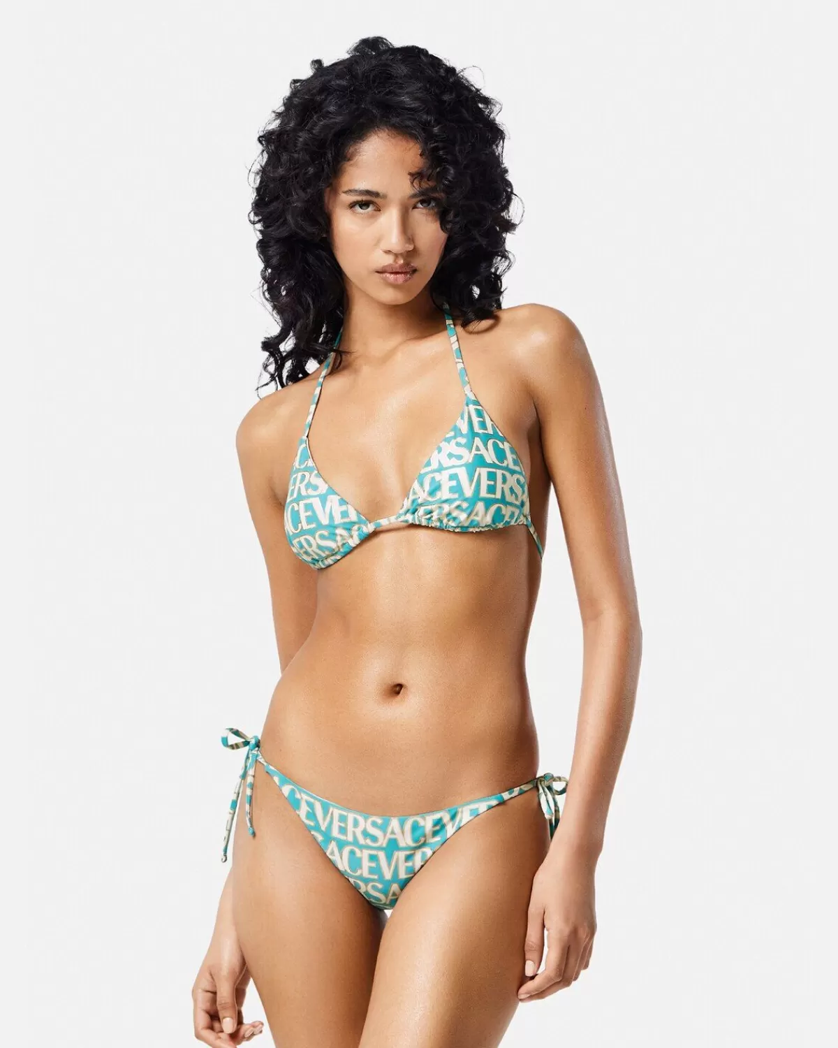 Femme Versace Bas De Bikini Allover