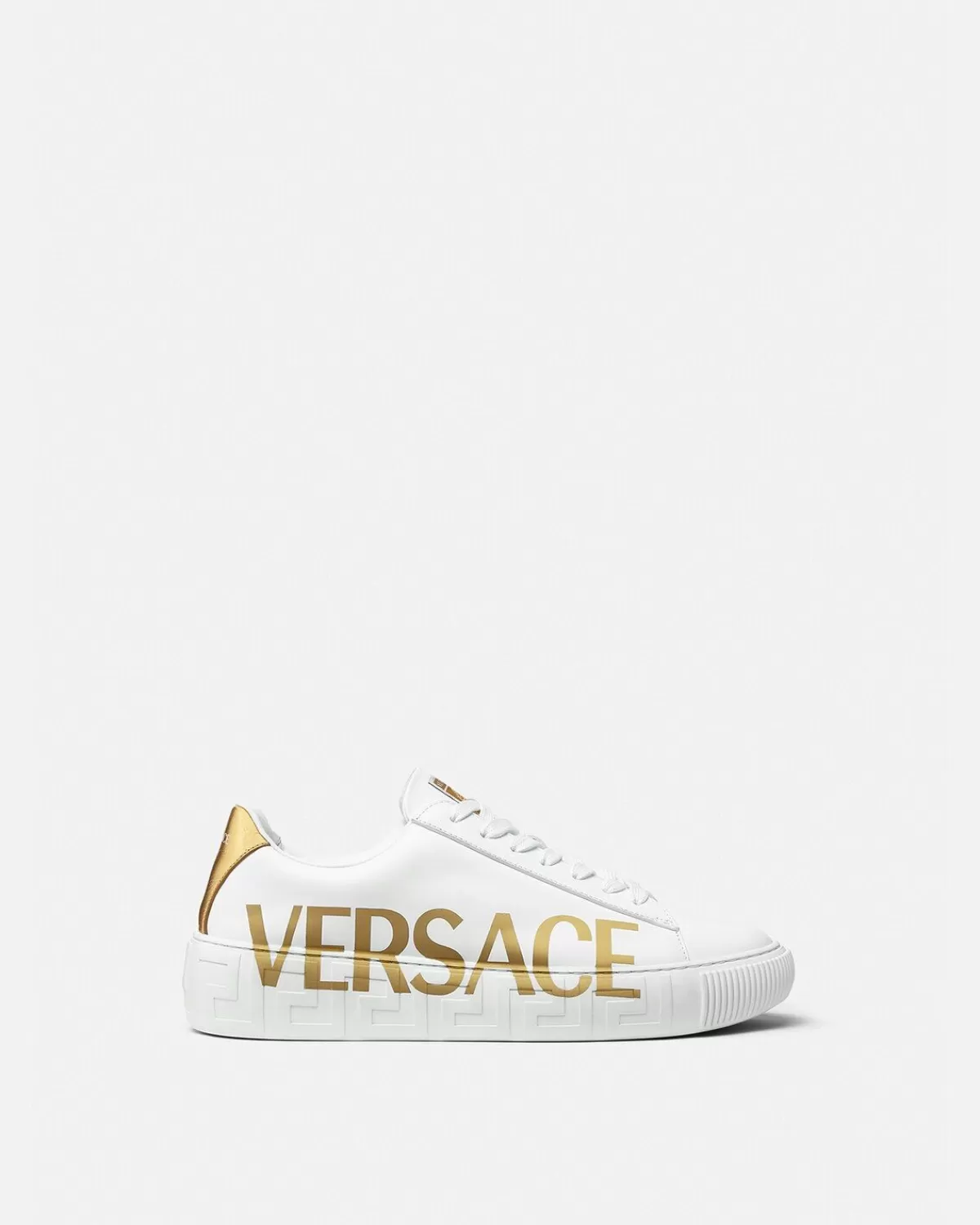 Homme Versace Baskets A Logo La Greca