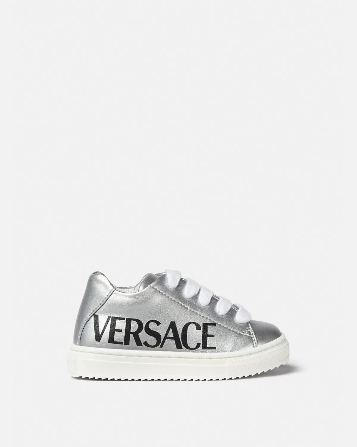 Enfant Versace Baskets Logo Baby Metallisees