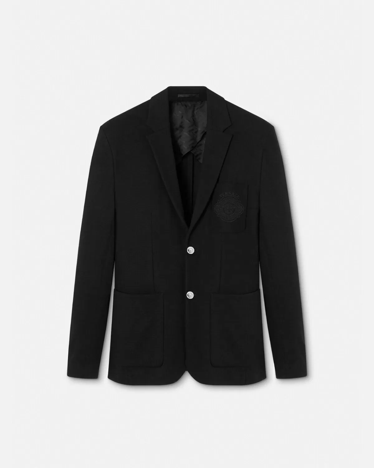 Homme Versace Blazer A Coupe Droite Medusa Badge