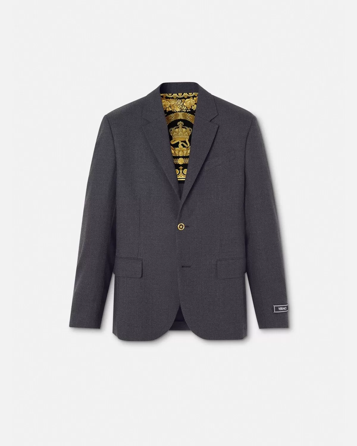 Homme Versace Blazer A Coupe Droite Medusa Saddle