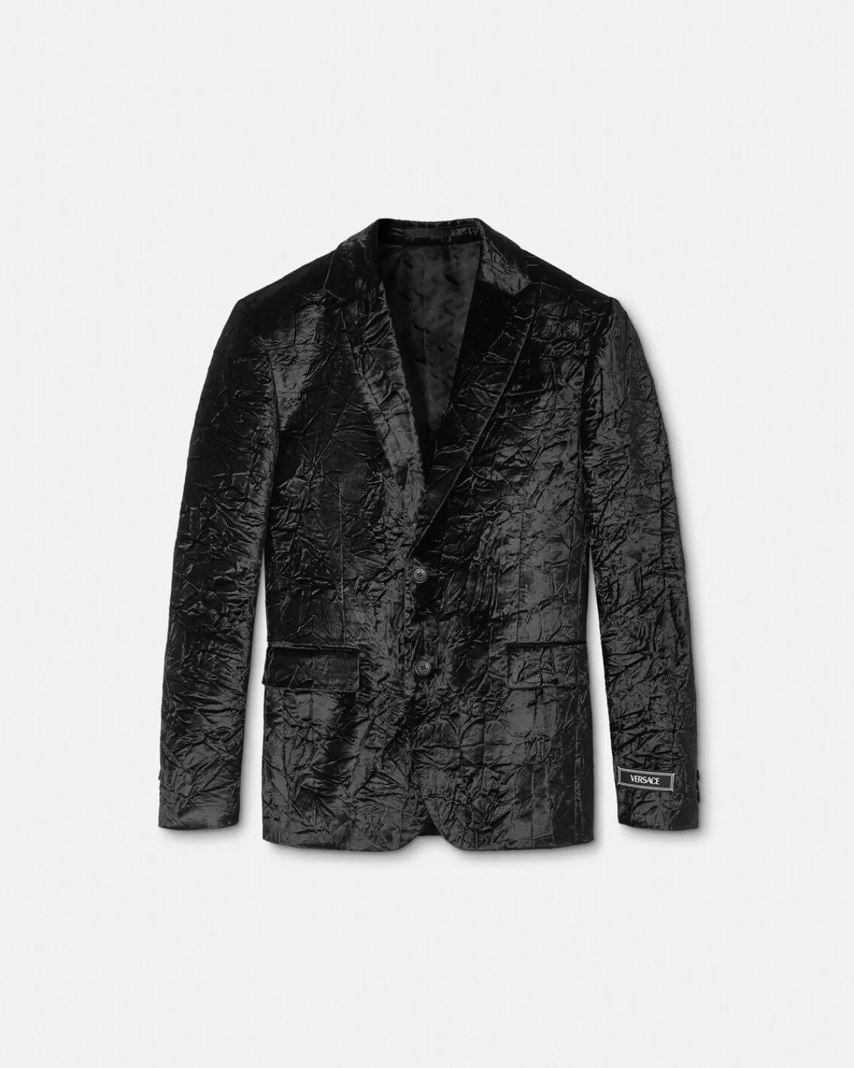 Homme Versace Blazer Barocco Silhouette En Velours