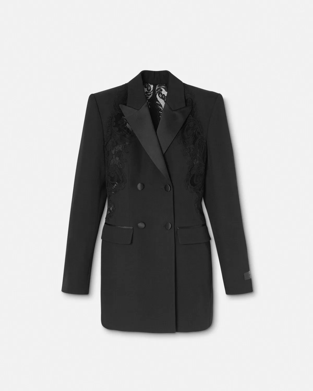 Femme Versace Blazer Croise En Dentelle Barocco