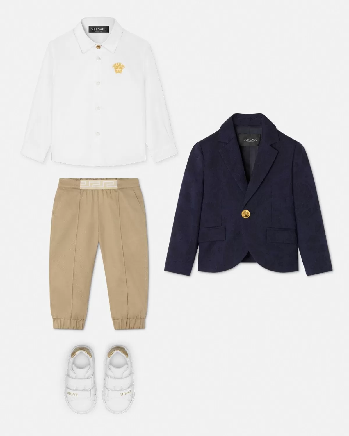 Enfant Versace Blazer En Jacquard Barocco Baby