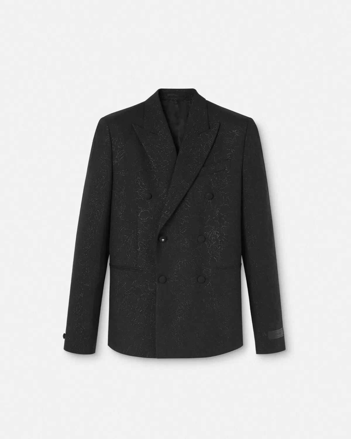 Homme Versace Blazer En Lurex A Double Boutonnage Barocco