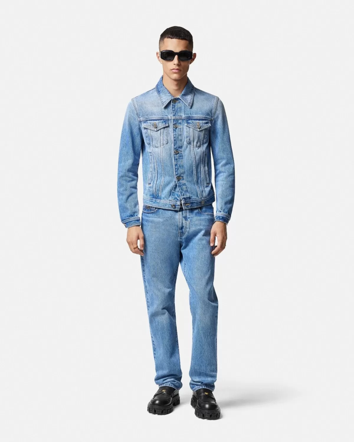 Homme Versace Blouson En Denim