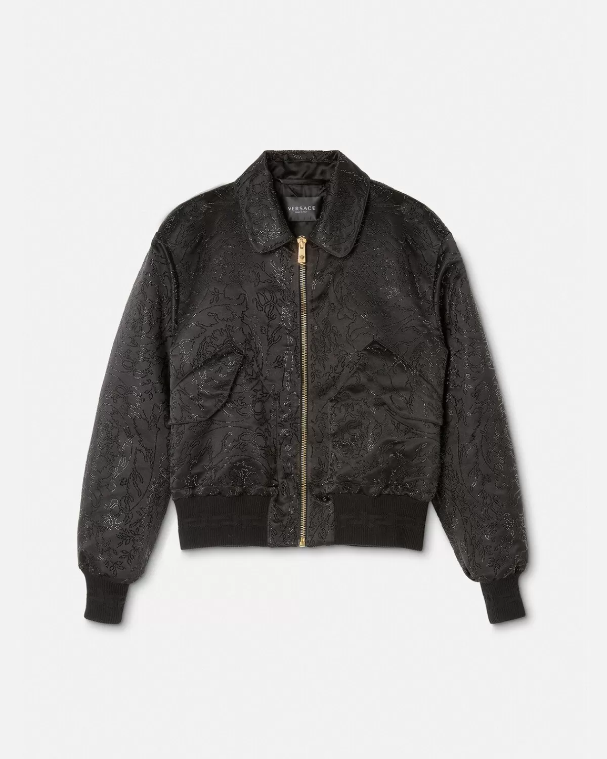 Homme Versace Bomber A Ornements Barocco Silhouette