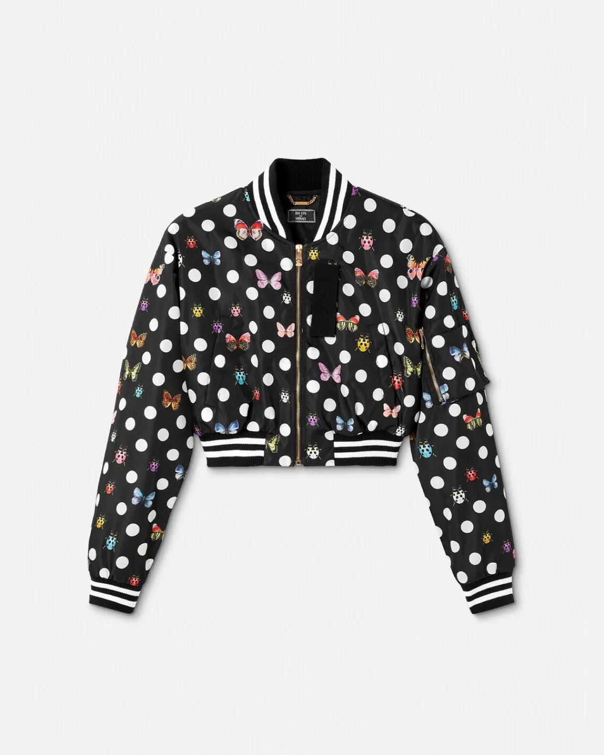 Femme Versace Bomber Court A Papillons