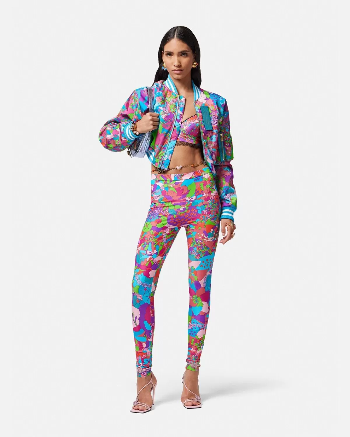 Femme Versace Bomber Court Floral Summer