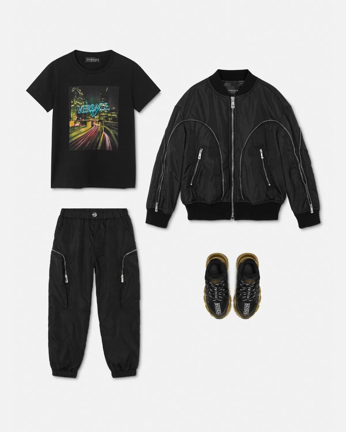 Enfant Versace Bomber En Nylon Kids