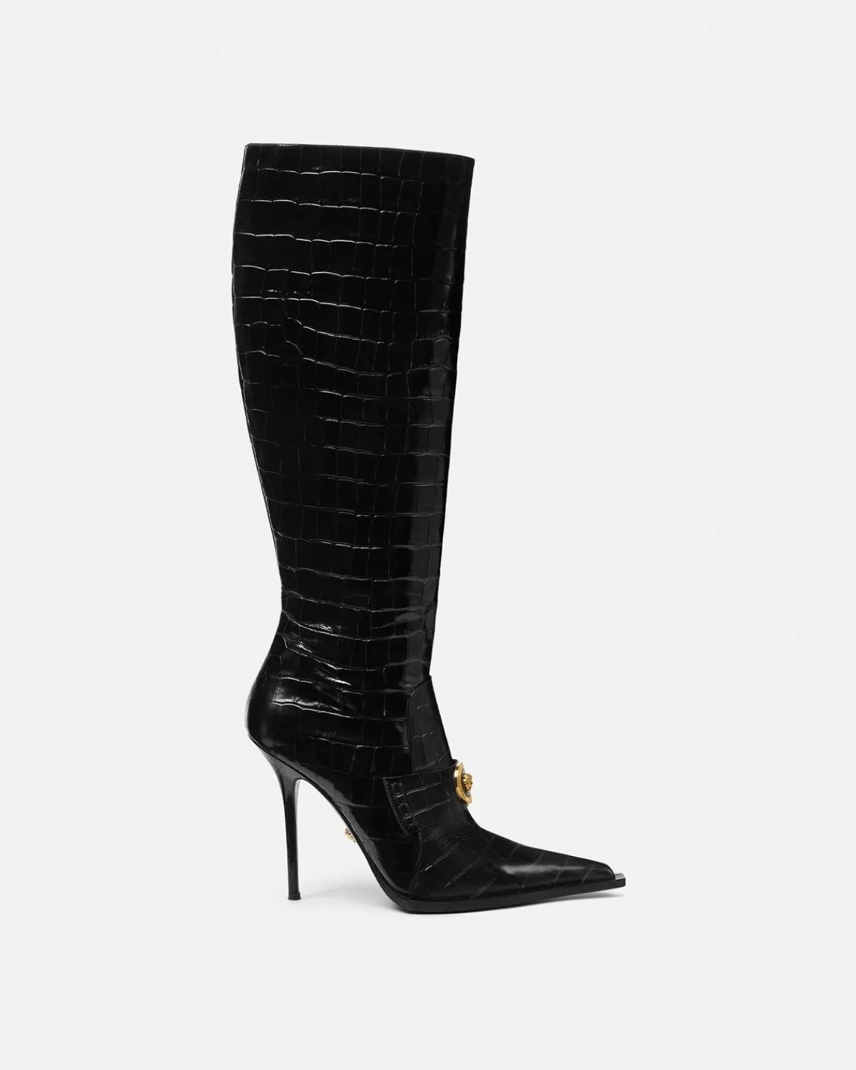 Femme Versace Bottes Alia Aspect Croco