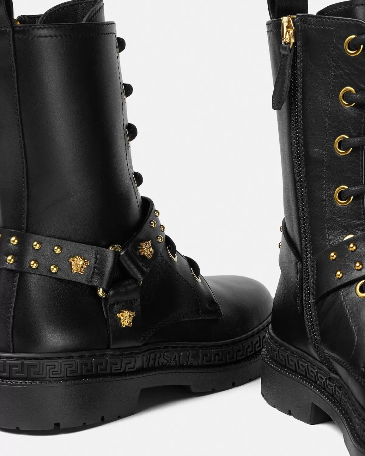 Enfant Versace Bottes De Motard Medusa Kids