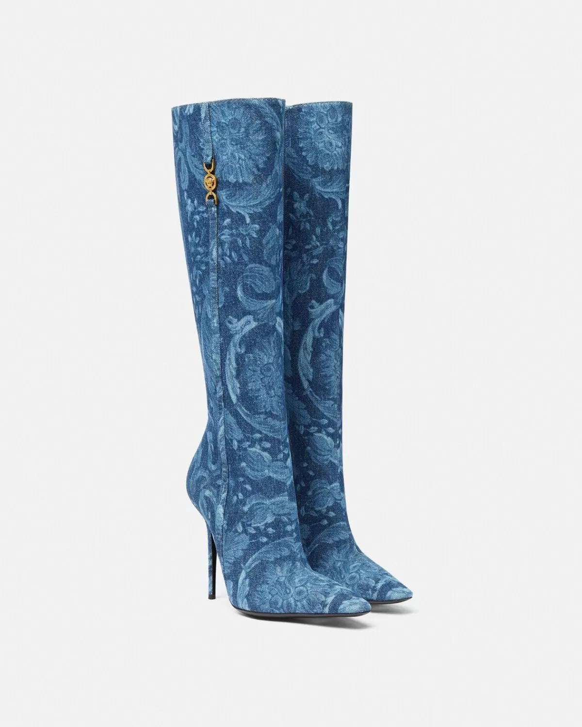 Femme Versace Bottes Hauteur Genou Barocco Medusa '95