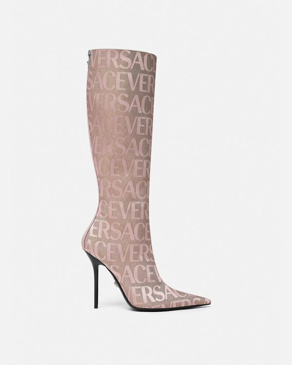 Femme Versace Bottes Hauteur Genoux Allover