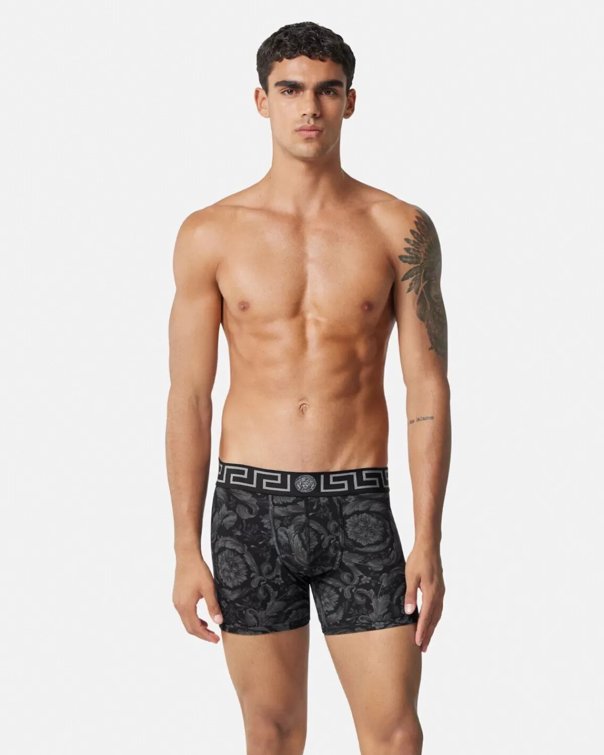 Homme Versace Boxer Adherent Long Barocco