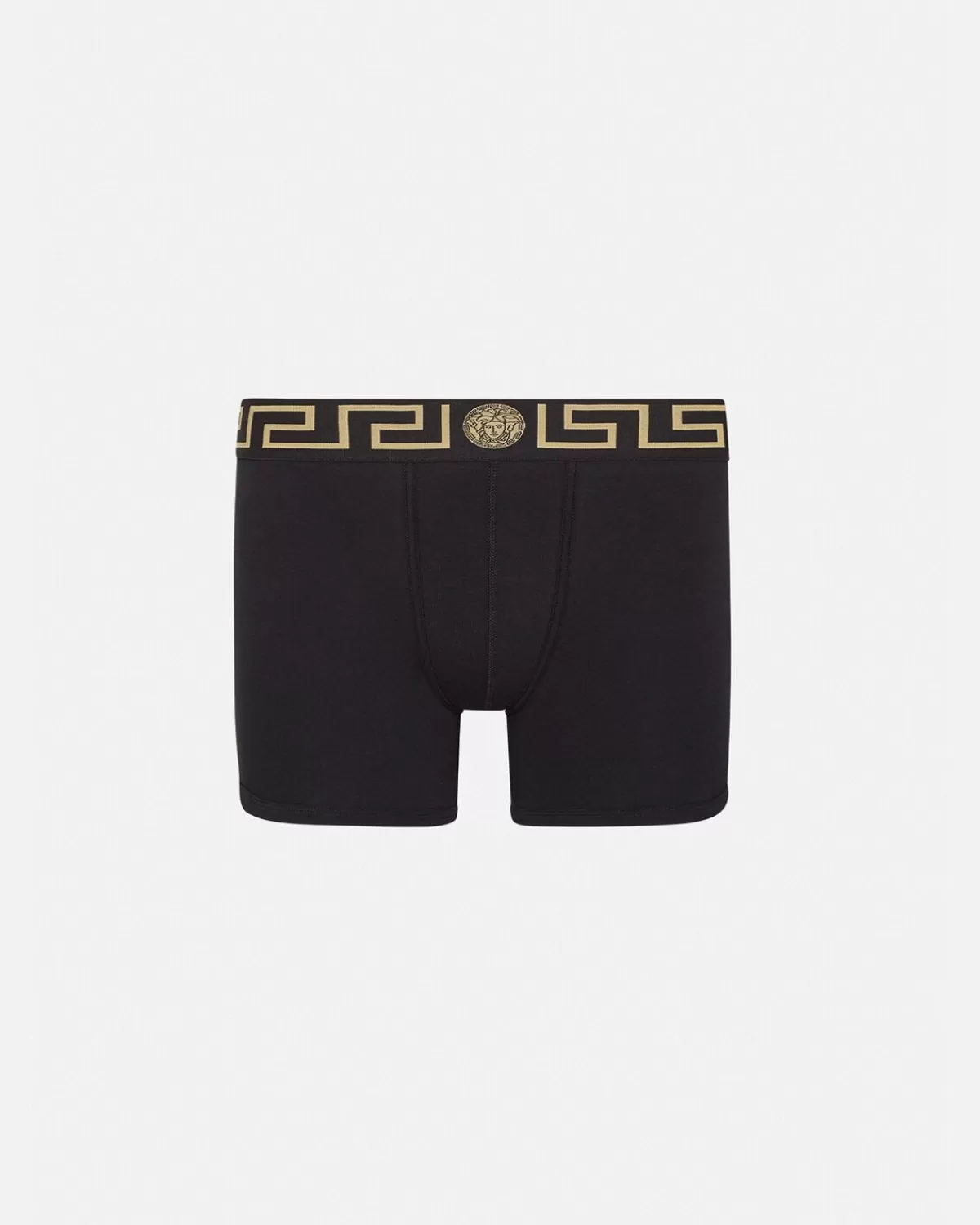 Homme Versace Boxer Long A Bordure Greca