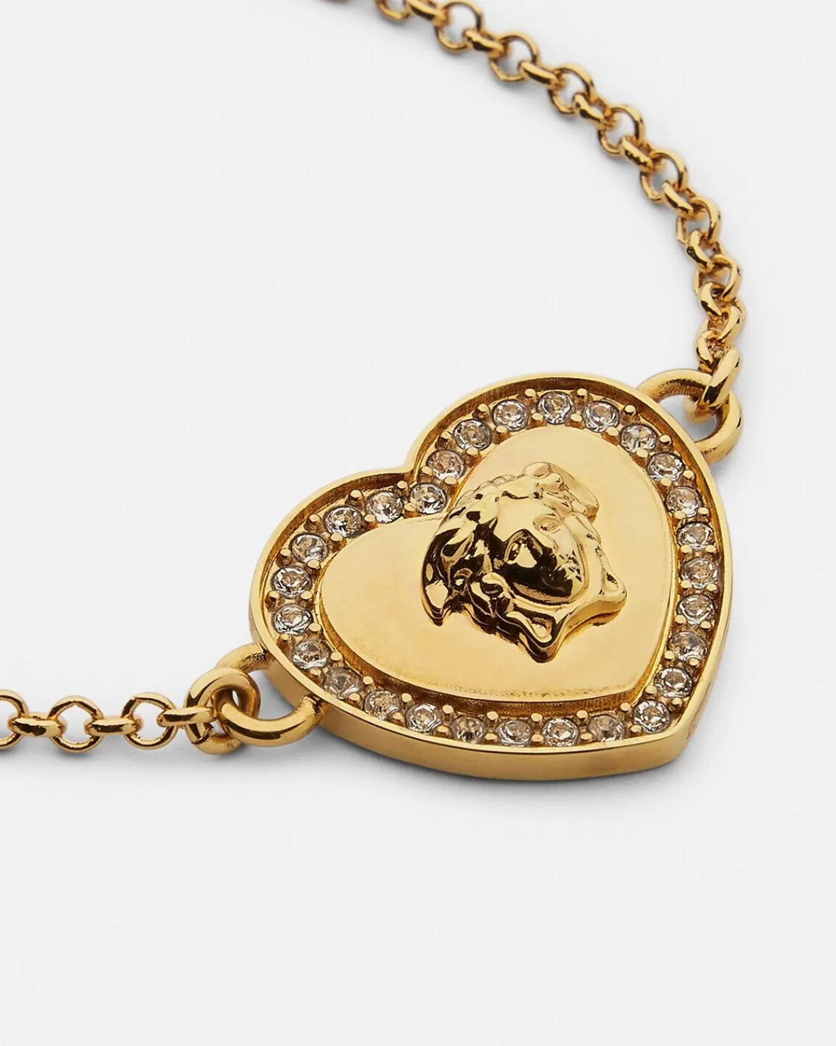 Enfant Versace Bracelet Avec Coeur A Cristaux Medusa Kids