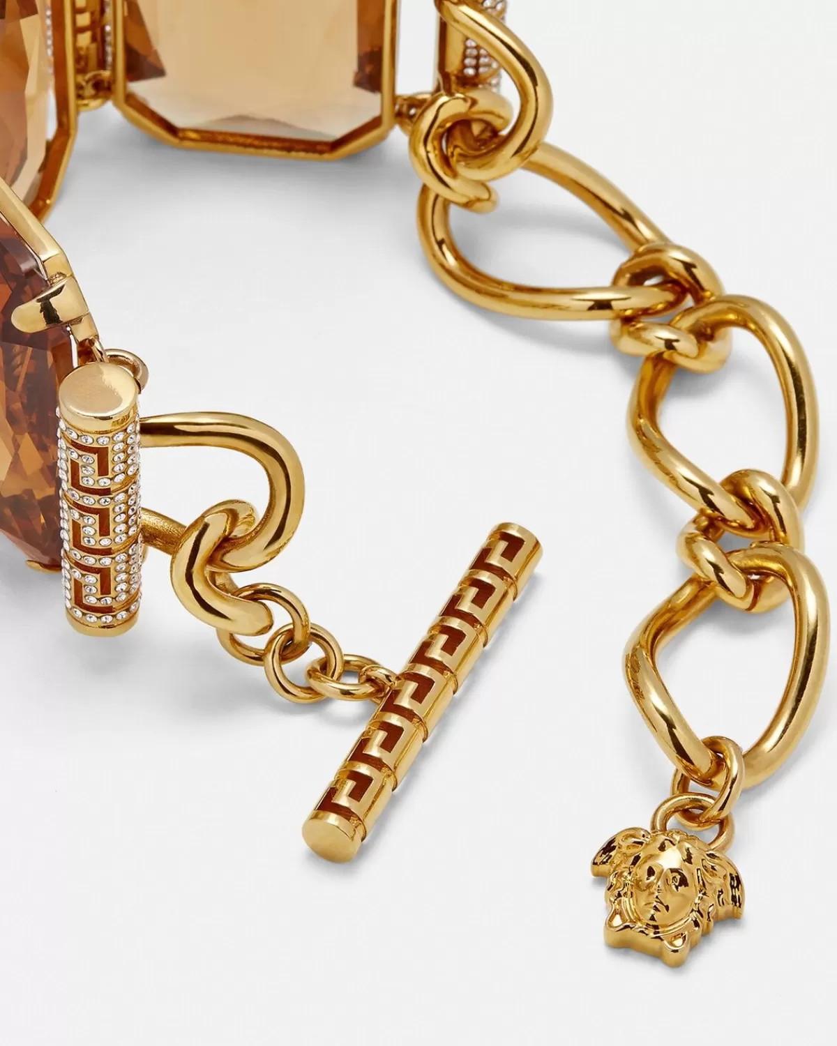 Femme Versace Bracelet Greca Avec Cristaux