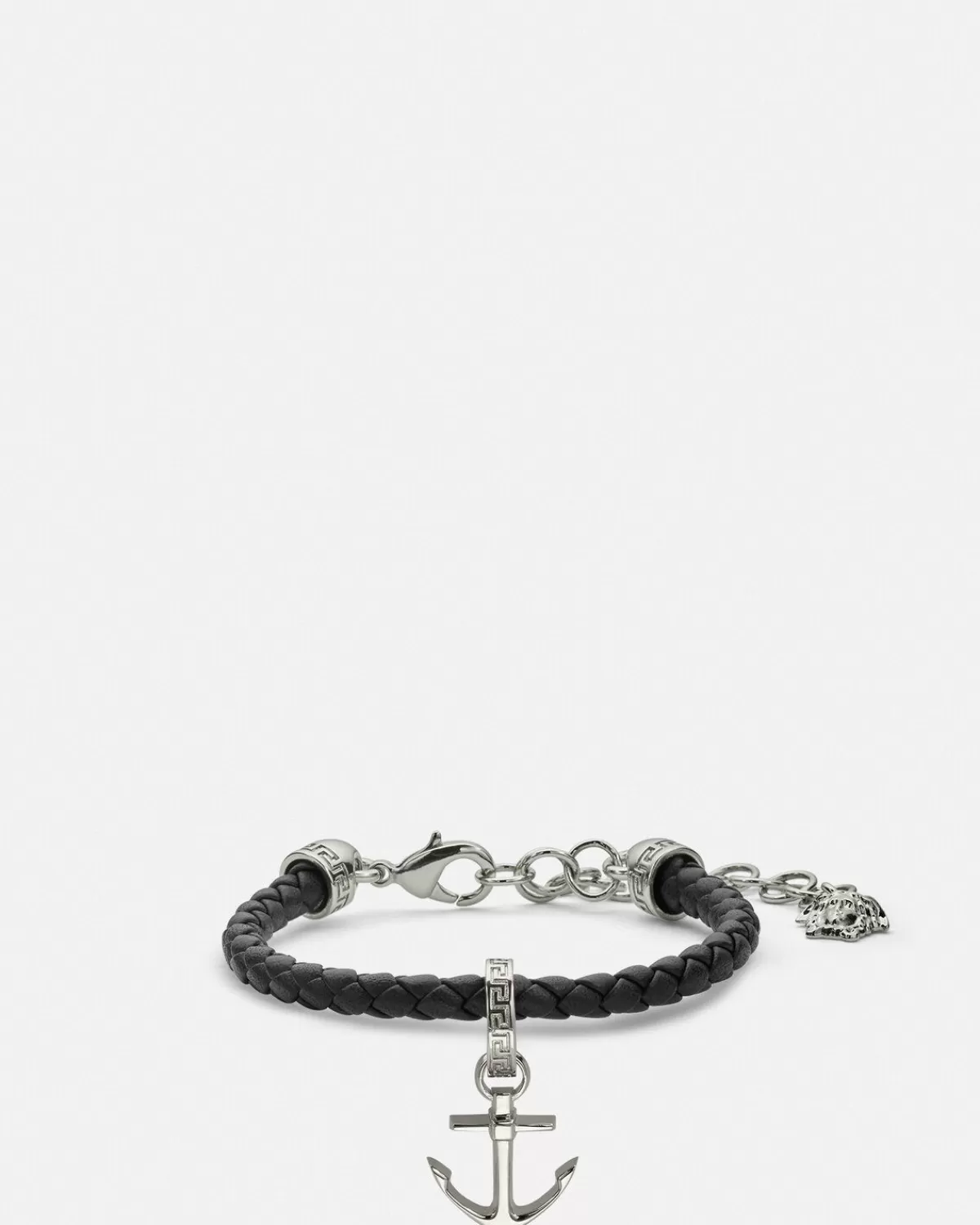 Homme Versace Bracelet Nautical Medusa En Cuir