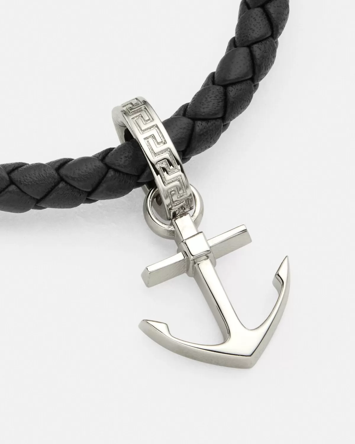 Homme Versace Bracelet Nautical Medusa En Cuir