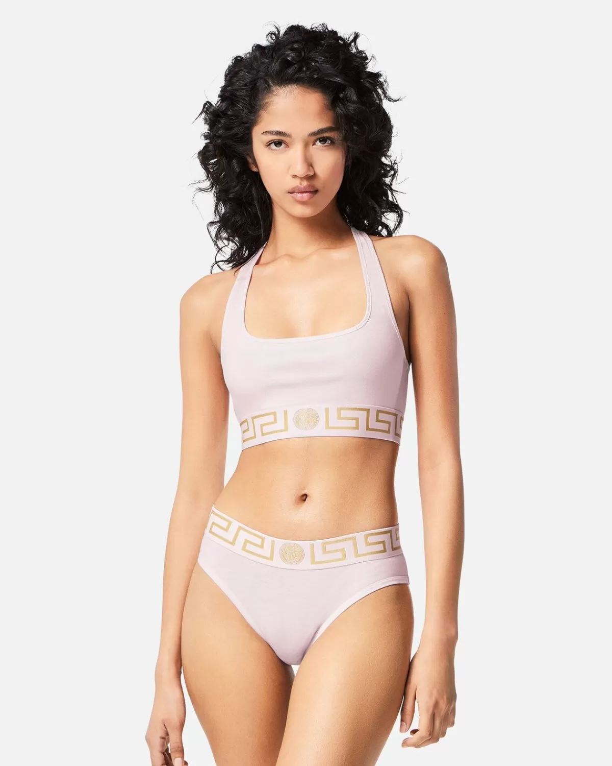 Femme Versace Brassiere Décolletee A Bordure Greca