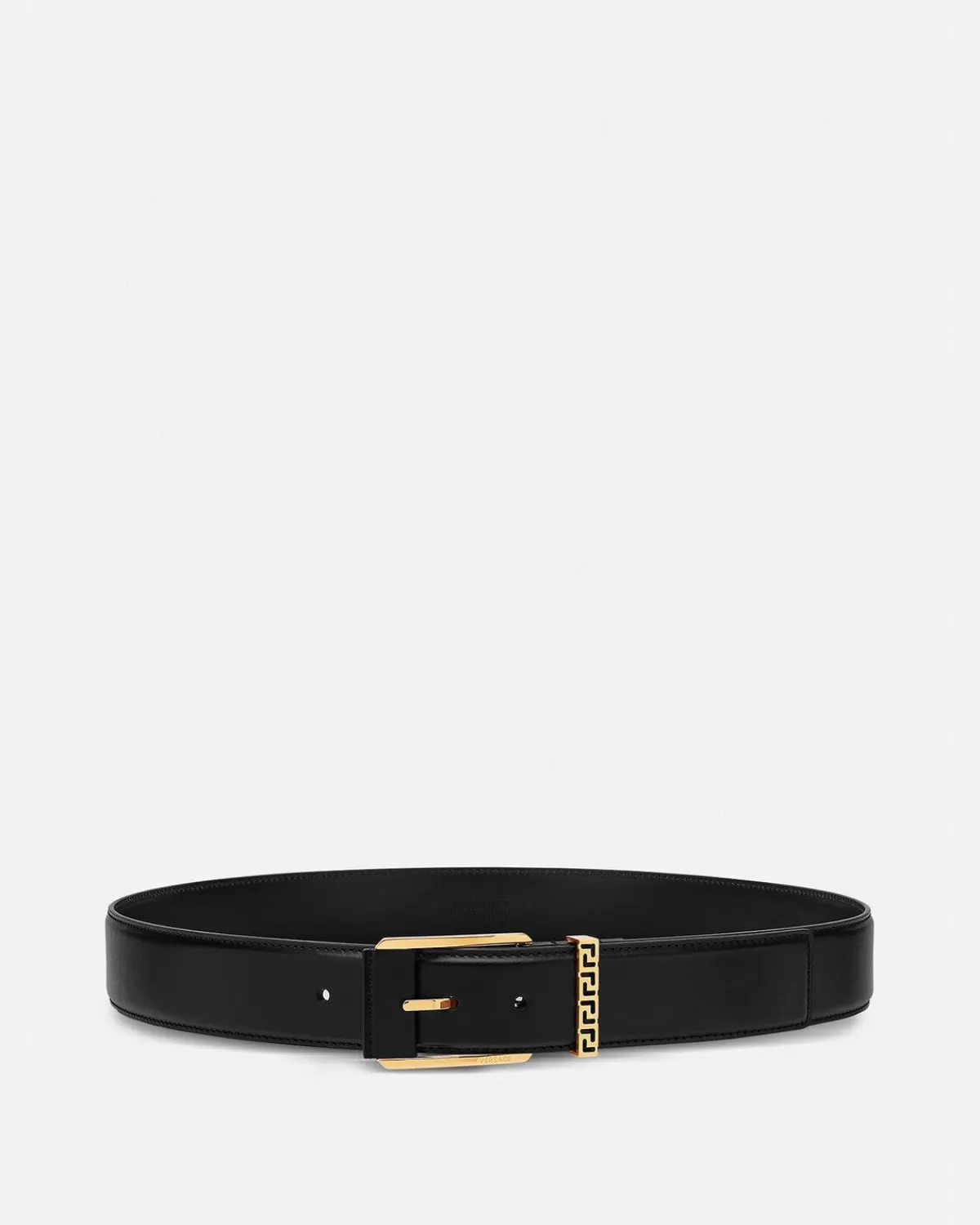 Homme Versace Ceinture En Cuir A Detail Greca