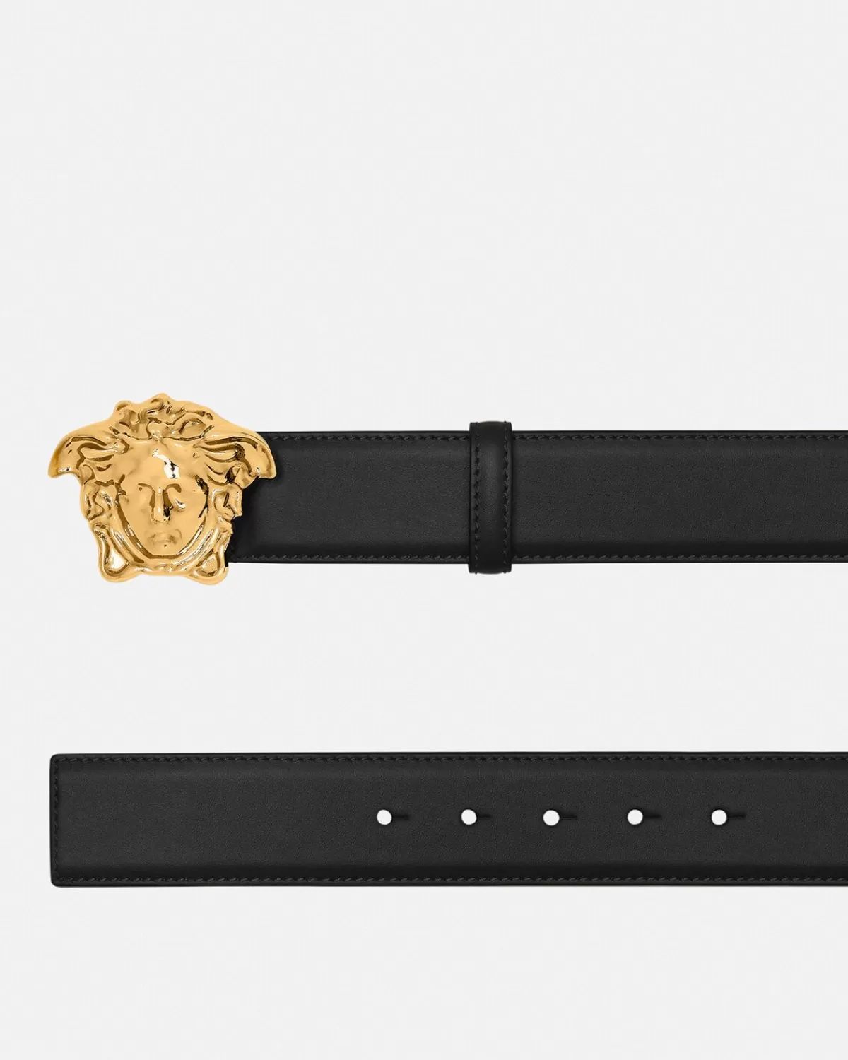 Homme Versace Ceinture En Cuir La Medusa