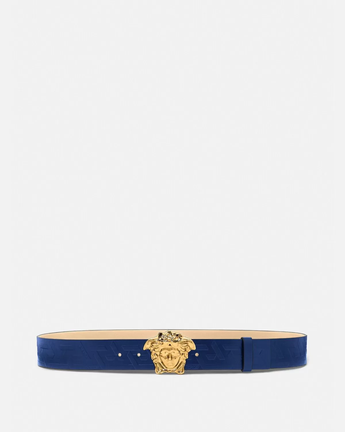 Homme Versace Ceinture En Cuir La Medusa Greca