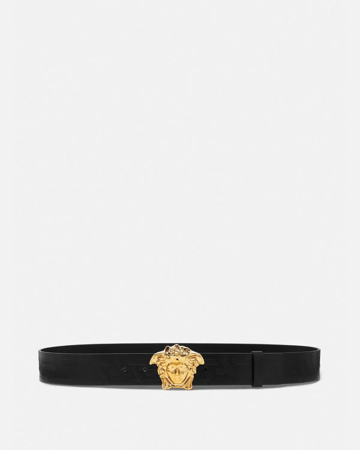 Homme Versace Ceinture En Cuir La Medusa Greca