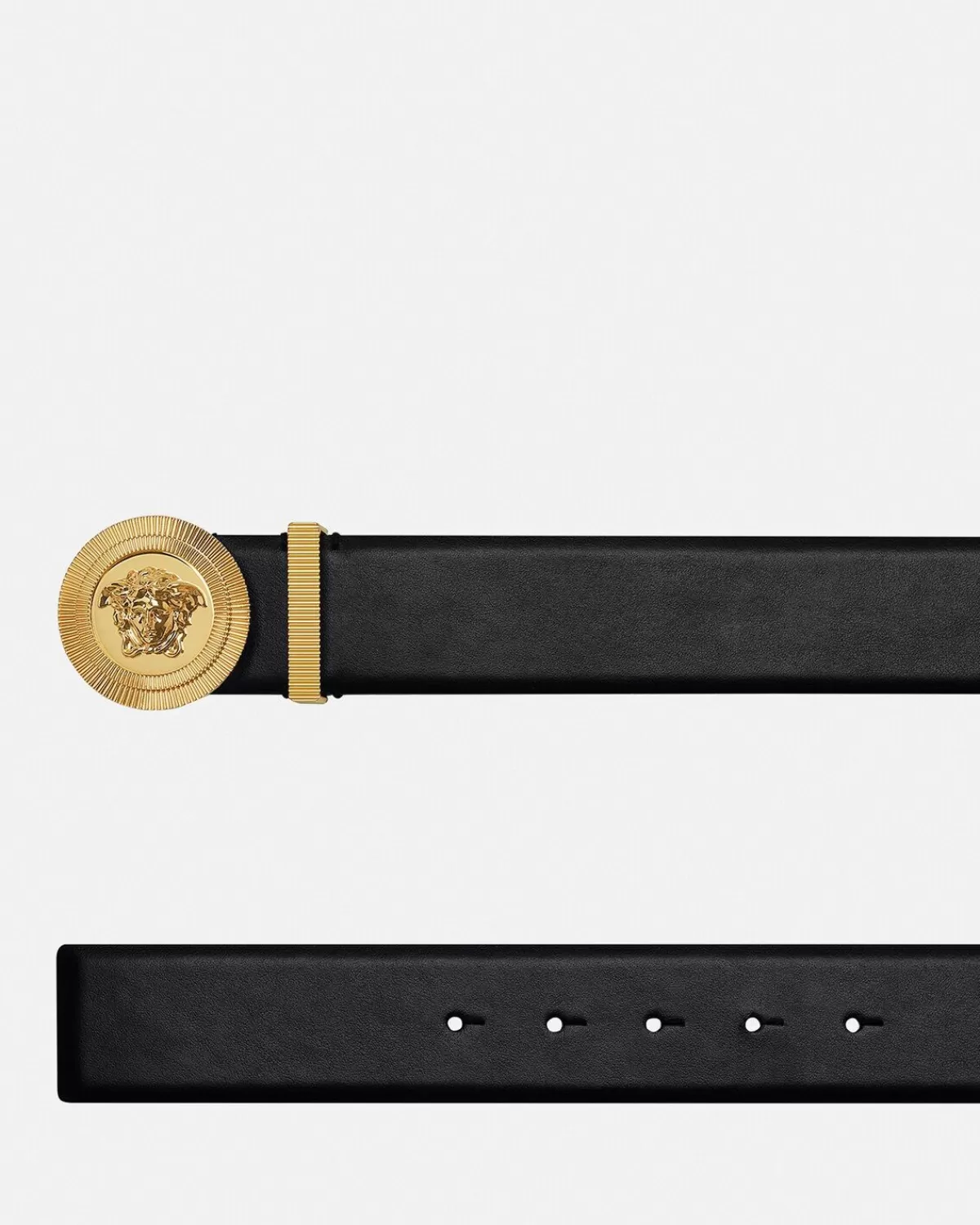 Homme Versace Ceinture En Cuir Medusa Biggie