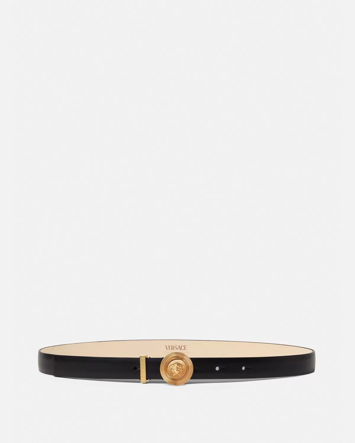 Femme Versace Ceinture Fine En Cuir Medusa Biggie