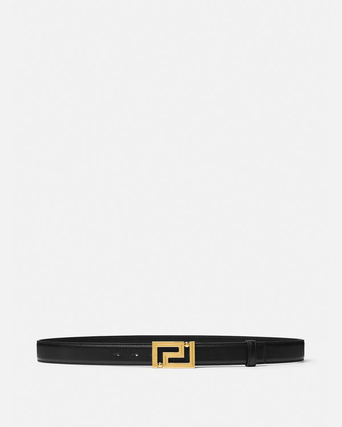 Homme Versace Ceinture Greca En Cuir