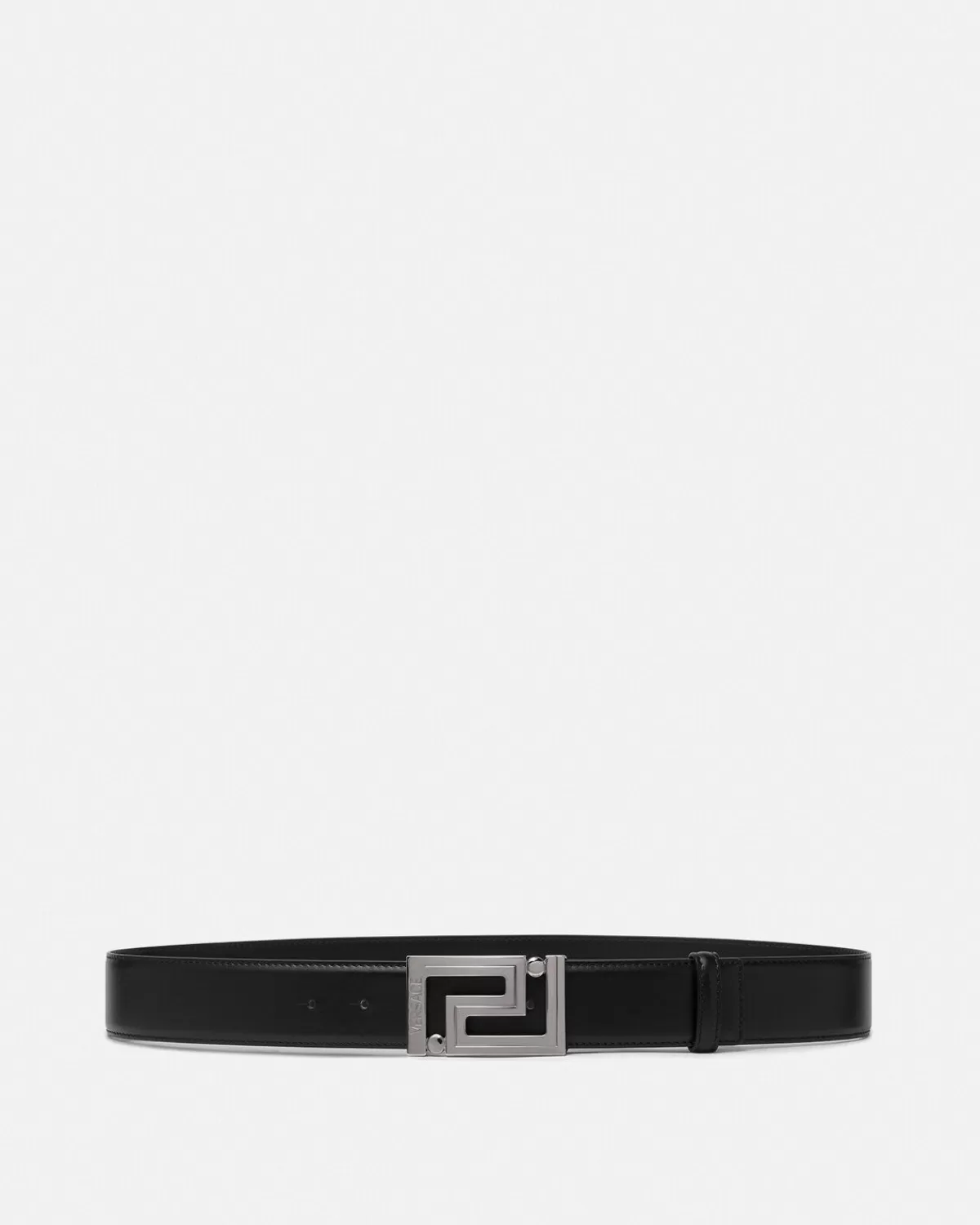 Homme Versace Ceinture Greca En Cuir