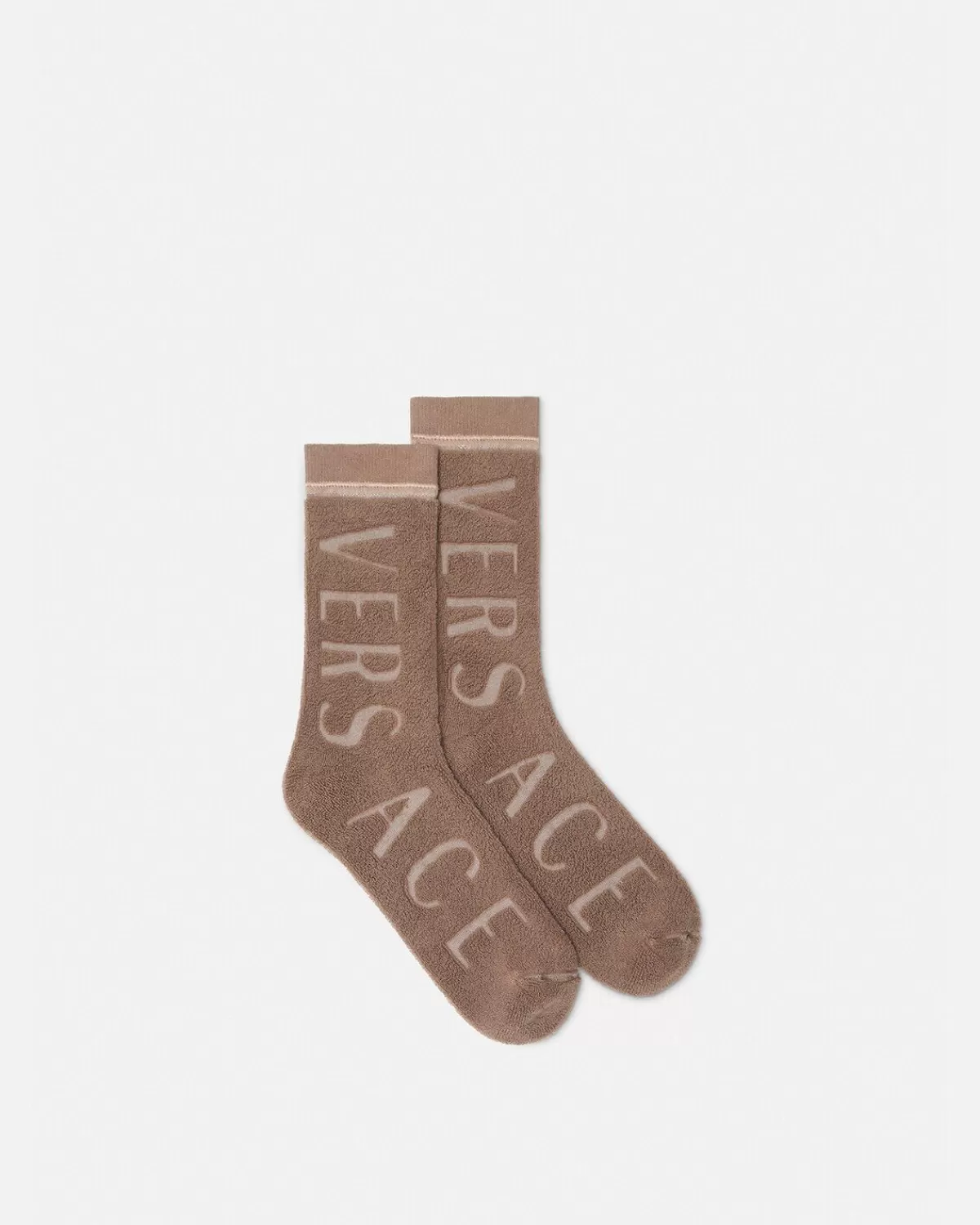 Homme Versace Chaussettes A Logo En Tissu Eponge