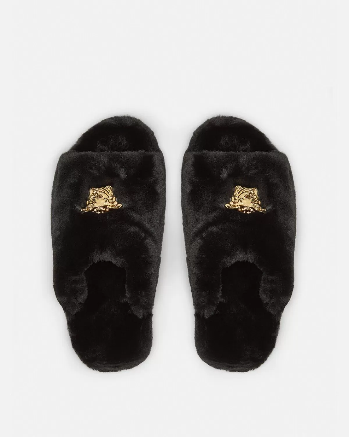 Unisexe Versace Chaussons En Fausse Fourrure Icon